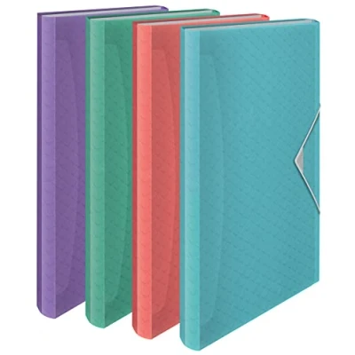 Imagen de Esselte Carpeta Clasificadora A4 Expansible, Organizadora con 5 Pestañas y 6 Compartimentos, Casa/Oficina, Patrón en Relieve, Gama Colour&#039;Breeze, Color Variado, 626254