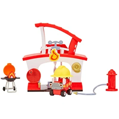 Imagen de Little Tikes Let&#039;s Go Cozy Coupe Estación de Bomberos Incluye un camión bomberos, sombrero, una parrilla para barbacoa y boca incendios Edad: 3+ años
