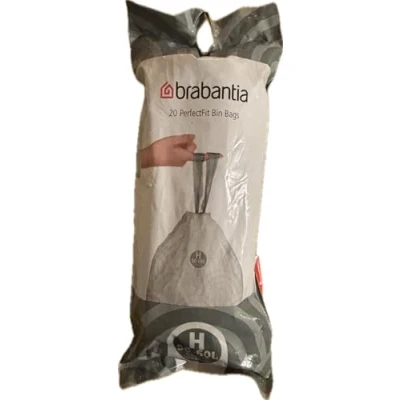 Imagen de Brabantia PerfectFit Bag 50 60 L (H) 20 unidades por rollo, bolsas de basura,