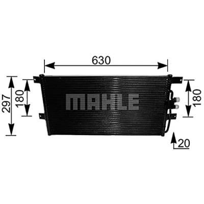 Imagen de MAHLE ORIGINAL AC 217 000S Condensador sin secador 679 VOLKSWAGEN: Transporter 4 Bus, 3 Kasten,