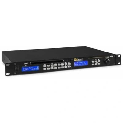 Imagen de Power Dynamics PDC 60 Reproductor con USB/CD y Radio FM/Dab+, función reproducción aleatoria, automática Cue, Modo repetición, Mando a Distancia Incluido, Control de Tono, Memoria Radio, Negro