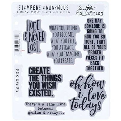 Imagen de Stampers Anonymous Sellos de Tim Holtz 17,78 cm X 21,59 REFLEXIONES