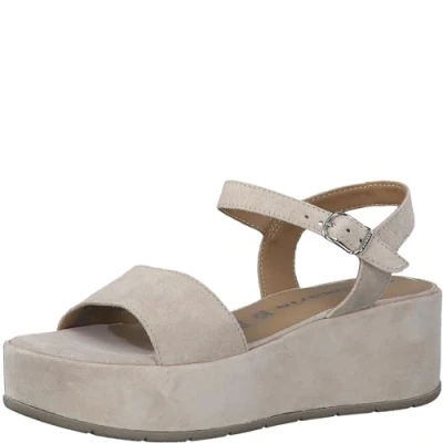 Imagen de Tamaris Sandalias de cuña, Mujer, Talla: 38, Ivory suede Zapatos