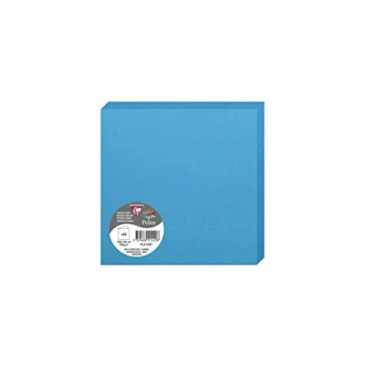 Imagen de Clairefontaine 2126 C Pollen Pack de 25 Sobres dípticas 16 x cm), color azul turquesa 0.10