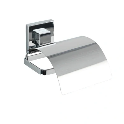Imagen de WENKO Vacuum Loc® portarrollos de Papel higiénico Cover Acero Fino Quadro Brillante