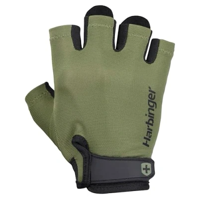 Imagen de Harbinger Power 2.0 Guantes de Halterofilia, Unisex, Verde, Large
