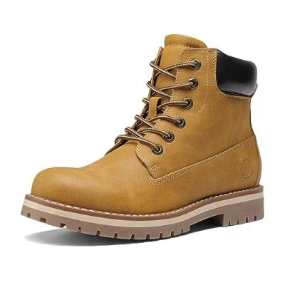 Imagen de Bruno Marc Botas Hombre Antideslizante Botines Trekking Aire Libre Zapatos Repelente al Agua para Primavera Otoño Amarillo SBSB226M 1 Talla 41EU/8US
