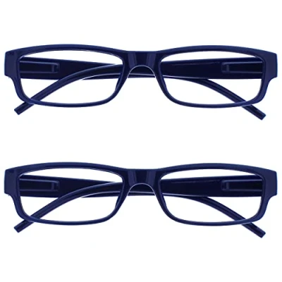 Imagen de The Reading Glasses Company Gafas De Lectura Azul Negro Ligero Cómodo Lectores Valor Pack 2 Hombres Mujeres Rr32 3 +3,50 Unidades 58 g