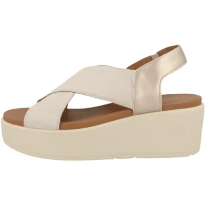 Imagen de Geox D XAND 2.2S Sandalias de cuña, Mujer, Talla: 39, light sand gold Zapatos