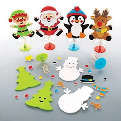 Imagen de Baker Ross AT236 Kits Saltarines de Navidad, Paquete 6