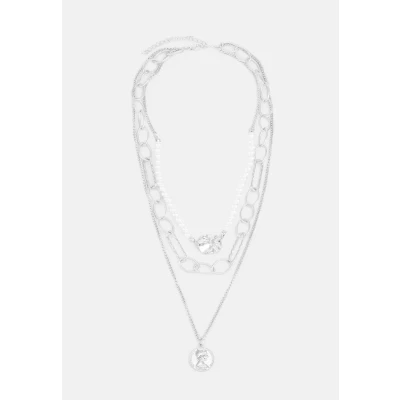 Imagen de Urban Classics Ocean Layering Necklace Unisex Collar silvercoloured, Hombre, Talla: One Size, Silver coloured