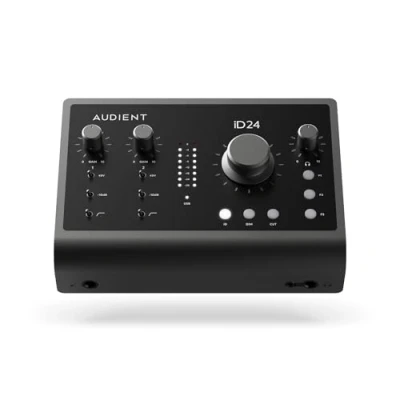 Imagen de Interfaz de audio Audient iD24, 2 preamplificadores micrófono clase A (interfaz USB C alto rendimiento, bucle retorno audio, salidas auriculares)