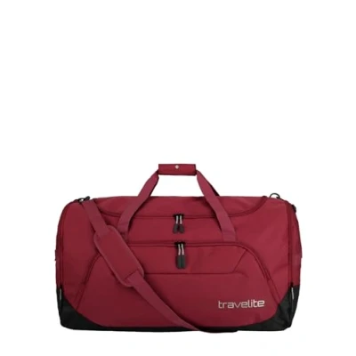 Imagen de travelite Bolsa de Viaje Grande Talla XL, Serie Equipaje Kick Off: práctica para Vacaciones y Deportes, 70 cm, 120 litros, Rojo, XL (70 cm/120 litros)