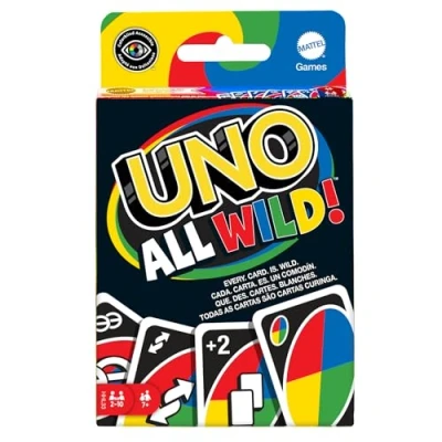 Imagen de Mattel Games, UNO All Wild Juego de Cartas (Mattel HHL33), Único
