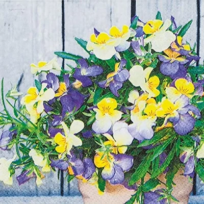 Imagen de 20 pequeñas servilletas de cóctel jastras flores, primavera, Pascua, decoración mesa, decoupage, técnica servilletas, 25 x cm