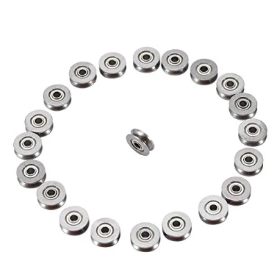 Imagen de 20 Unids 3 x12x4mm V623ZZ Rodamientos de Bola Doble Blindaje Acero en Miniatura para Sistemas Movimiento Lineal