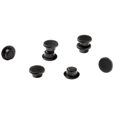 Imagen de Durable 470201 Imanes (21 mm, 210p) 6 piezas negras, para tablero de anuncios, refrigerador