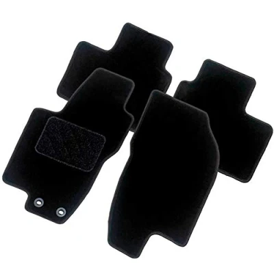 Imagen de AutoStyle TM NI533 Juego de alfombrillas suelo textil delante y detrás 4 negro NISSAN: NP300 Navara Pick up, up