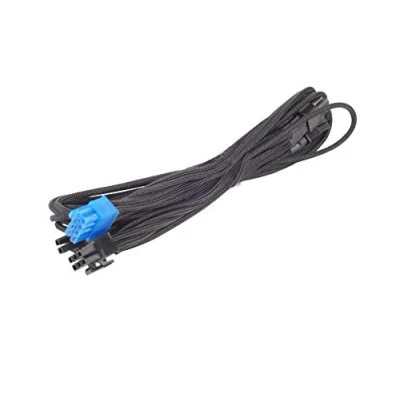 Imagen de Silverstone SST PP06B 2PCIE70 70cm 2X PCI E 8pines (6+2) Cable enfundado para FA, Negro