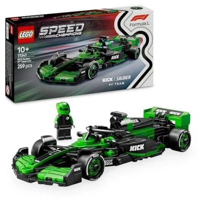 Imagen de LEGO Speed Champions Coche de Carreras Kick Sauber F1 Team C44 Vehículo Fórmula 1 Juguete, Maqueta con Minifigura Piloto Coleccionable, Regalo para Niños y Niñas 10 Años o Más 77247