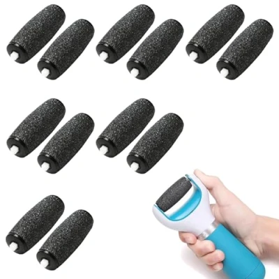 Imagen de 12 Piezas Recambio Lima Pies Compatible con Scholl Velvet Smooth, Extragruesos Rodillo para Electronica, Set Pedicura Quita Dureza y Callos
