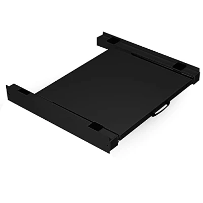 Imagen de Vonia Kit de apilamiento Lavadora Secadora, Separador lavadora, Universal, Encimera extensible, Negro