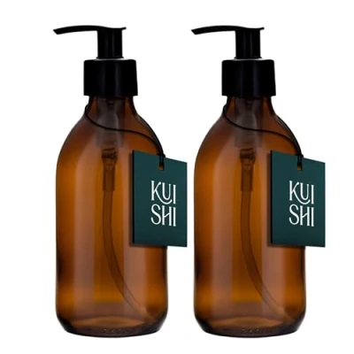 Imagen de Kuishi Dispenser per sapone vetro ambrato, Vetro, Amber, x2 250ml