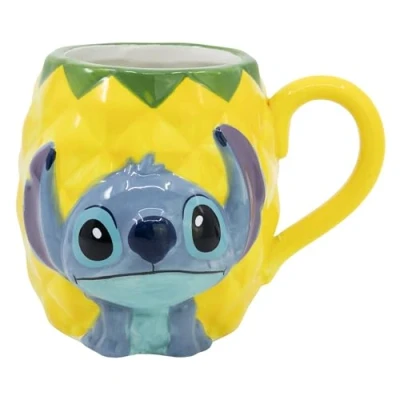 Imagen de Taza de cerámica con forma en 3D 190 ml Stitch caja regalo