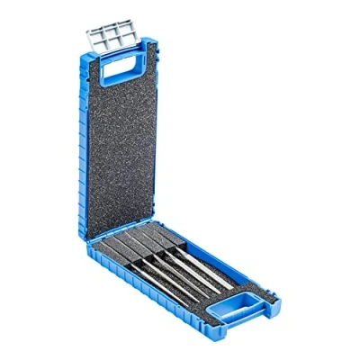 Imagen de Pferd Juego de 5 Limas Aguja Diamante Diferentes Formas Df4205 D126, Longitud 140 millimeters, Grano D 126, en Estuche Plástico