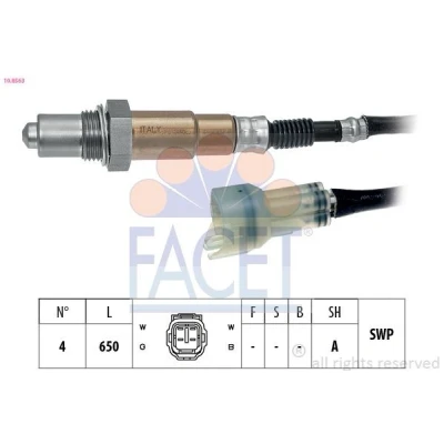 Imagen de FACET 10.8563 Sonda lambda térmico, plana, Rosca engrasada SUZUKI: SWIFT 3, Wagon R+ II Hatchback, Liana Berlina