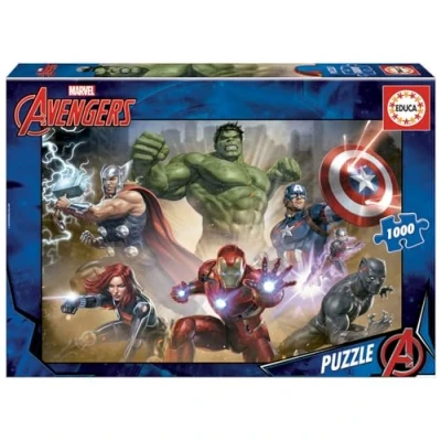 Imagen de Educa Puzzle de 1000 Piezas para Adultos Los Vengadores. Incluye Pegamento Fix Puzzle. A Partir 14 años (17694)