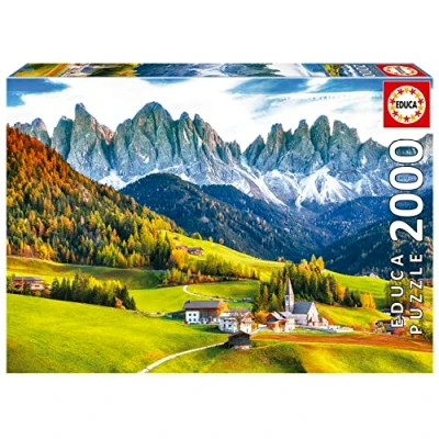 Imagen de Educa Puzzle de 2000 Piezas para Adultos Otoño en Las Dolomitas. Incluye Pegamento Fix Puzzle. A Partir 14 años (19566)