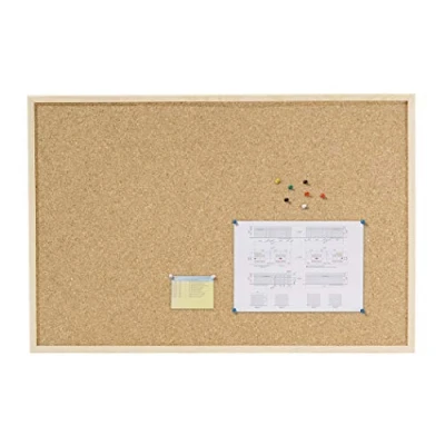 Imagen de Dahle Tablero de corcho (marco madera, placa 7 mm grosor, incluye 6 chinchetas, 60 x 90 cm)