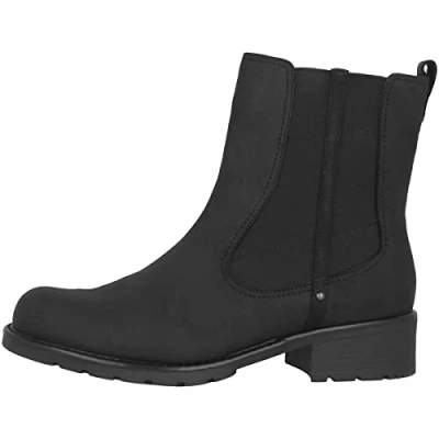 Imagen de Clarks Orinoco Club, Botas Chelsea Mujer, Negro (Black Leather), 38 EU