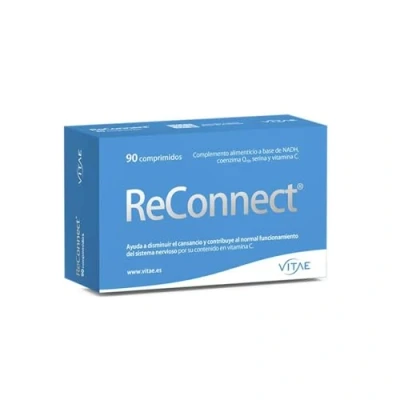 Imagen de Vitae ReConnect 90 comprimidos NADH, CoQ10, Serina, Vitamina C Mejorar el Rendimiento Memoria, Concentración y Aprendizaje Fatiga Mental