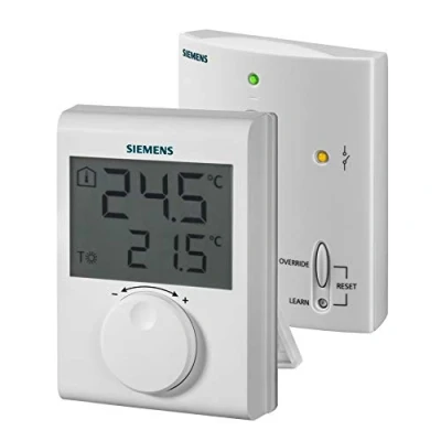 Imagen de SIEMENS Ingenuity for life Termostato electrónico de ambiente con transmisor radiofrecuencia RDH100RF/SET