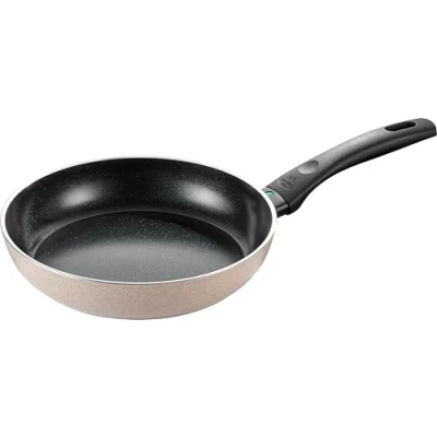 Imagen de BALLARINI Ledro Sartén 20 cm Aluminio Inducción Cerámica Antiadherente Thermopoint Made in Italy Beige