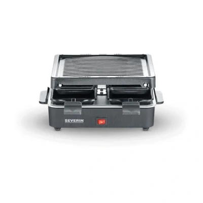 Imagen de SEVERIN Mini Raclette con parrilla antiadherente de 21 x cm, 600 W, Dimensiones: 26 22.5 11 Negro RG 2370