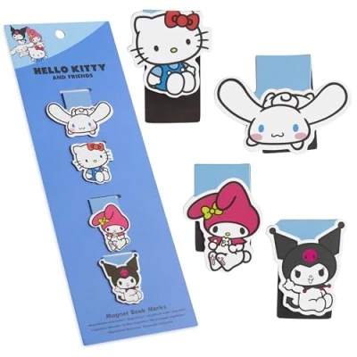 Imagen de Hello Kitty Marcapaginas Magnetico, Pack de 4, Accesorios Lectura (Multi 4 Pack)