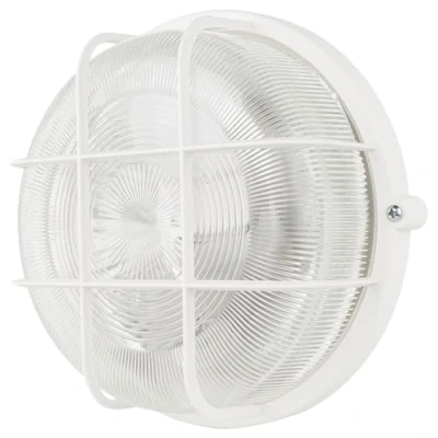 Imagen de REV lámpara LED para ambientes húmedos, redonda, IP44, 7 W, 600 lm, 3000 K, ideal como de pared o techo, taller, sótano, color blanco