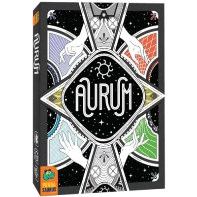 Imagen de Pandasaurus Games Aurum Juego de Cartas Estrategia competitivo para niños y Adultos, a Partir 7 años, 3 4 Jugadores, 30 45 Minutos Tiempo Juego, Fabricado