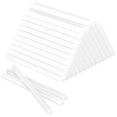 Imagen de Relota 100 piezas Pegamento Termofusible 7 x 100mm, barras de Caliente Transparente para Pistola Caliente, silicona Bricolaje, Sellado y Fijación