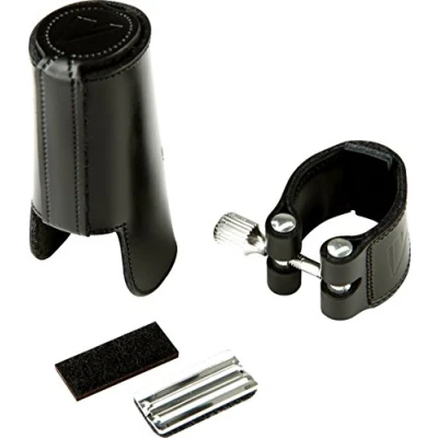 Imagen de Vandoren LC21L Abrazadera de cuero con boquillero para clarinete