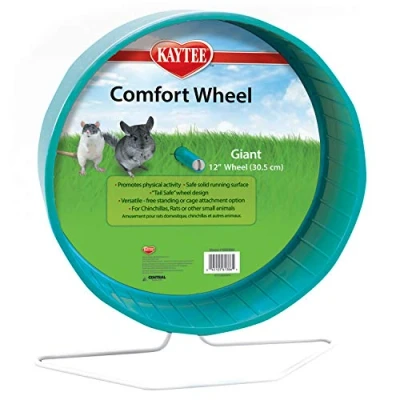 Imagen de Kaytee Rueda Superpet Comfort, de Ejercicio para hámsteres, jerbos y Otros roedores pequeños, 30,5 cm, Grande (Variedad Colores).