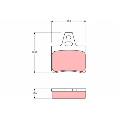 Imagen de TRW GDB986 Juego de pastillas freno no preparado para indicador desgaste CITROËN: Xantia Hatchback, XM II Hatchback