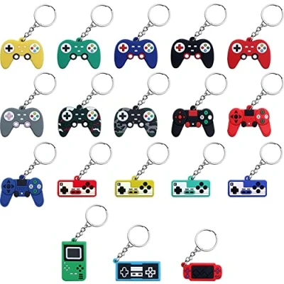 Imagen de Pilikoll 18 Piezas Llaveros de Controlador Juego Mango Colgante Llavero Manija Videojuegos para Fiestas Niños, Suministros