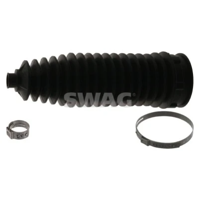 Imagen de SWAG 62 93 9237 Juego de fuelle, dirección Termoplástico Eje delantero, izquierda, derecha con abrazaderas OPEL: Corsa D Hatchback