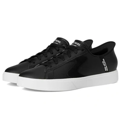 Imagen de Skechers Hands Free Slip ins Eden LX Strando, Zapatillas Hombre, Negro Duraleather Ribete Blanco, 42.5 EU