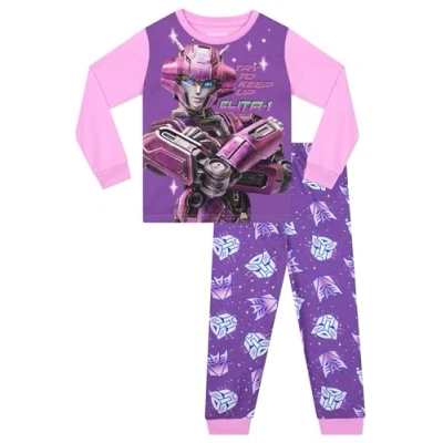 Imagen de Transformers One Pijama Niña Autobots Pijamas Niñas De Elita Morado 6 7 años