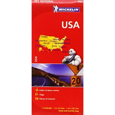Imagen de Michelin USA Road Map (Maps/Country (Michelin)) [Idioma Inglés]: Straßen und Tourismuskarte 1:3.450.000 (MAPA NATIONAL)